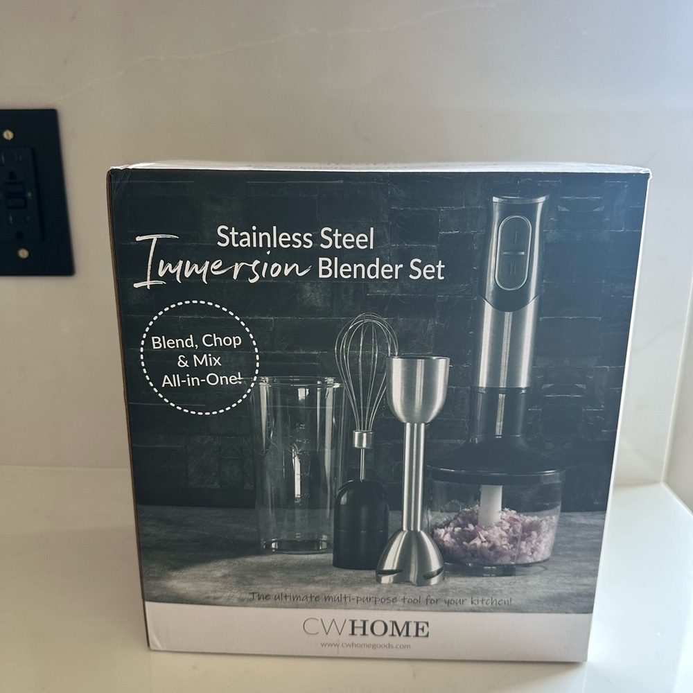 CW Home Stainless Steel Immersion Blender Set - Silver